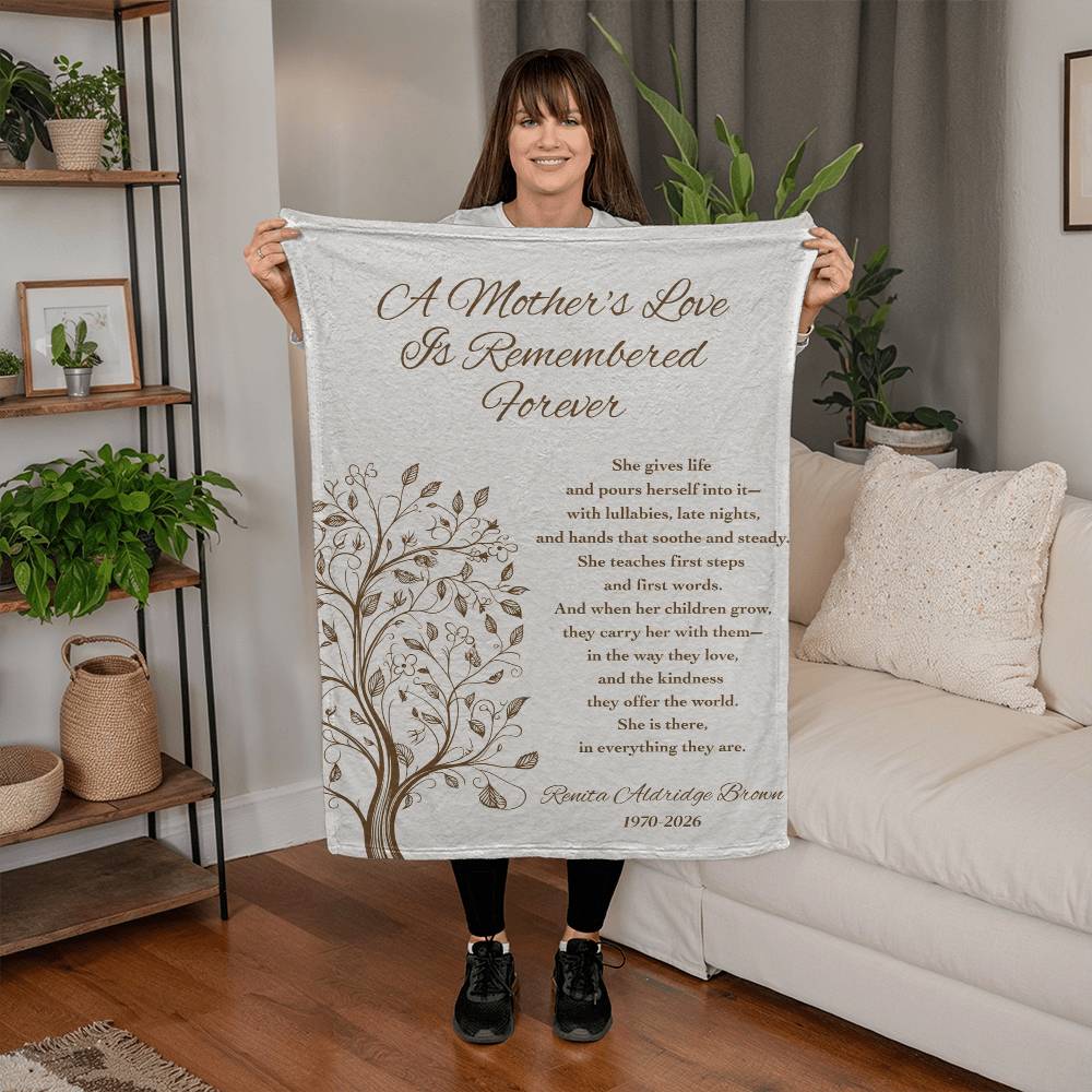 A Mother's Love - Memorial Blanket