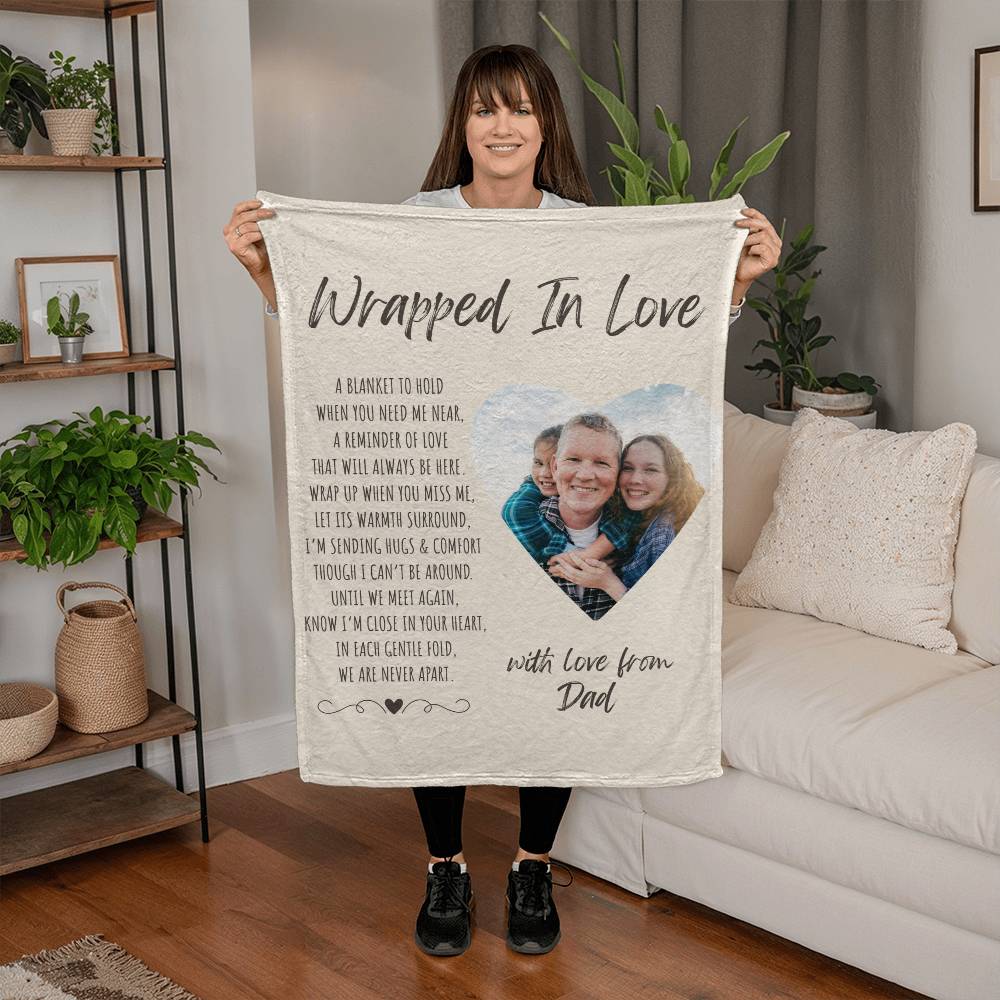 Wrapped in Love - Personalized Memorial Blanket