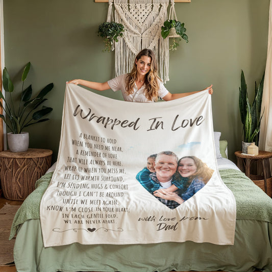 Wrapped in Love - Personalized Memorial Blanket