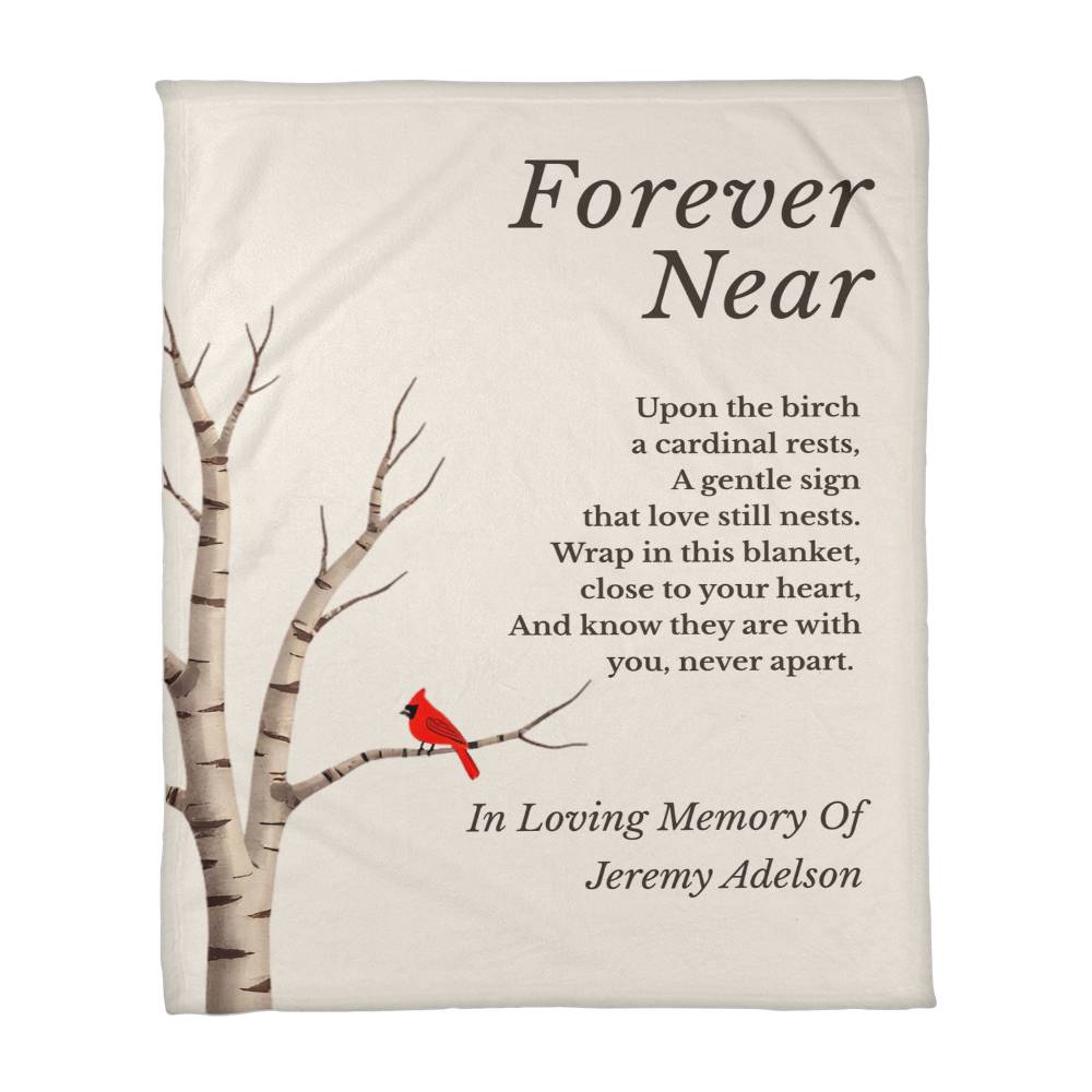 Forever Near - Cardinal Memorial Blanket