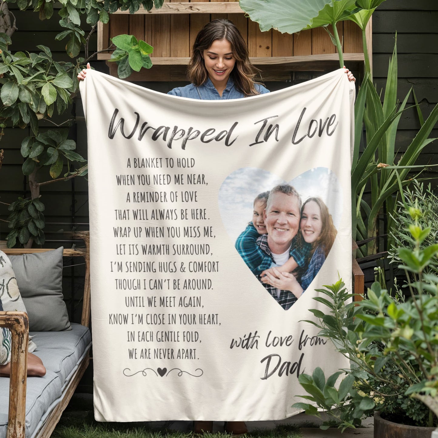 Wrapped in Love - Personalized Memorial Blanket