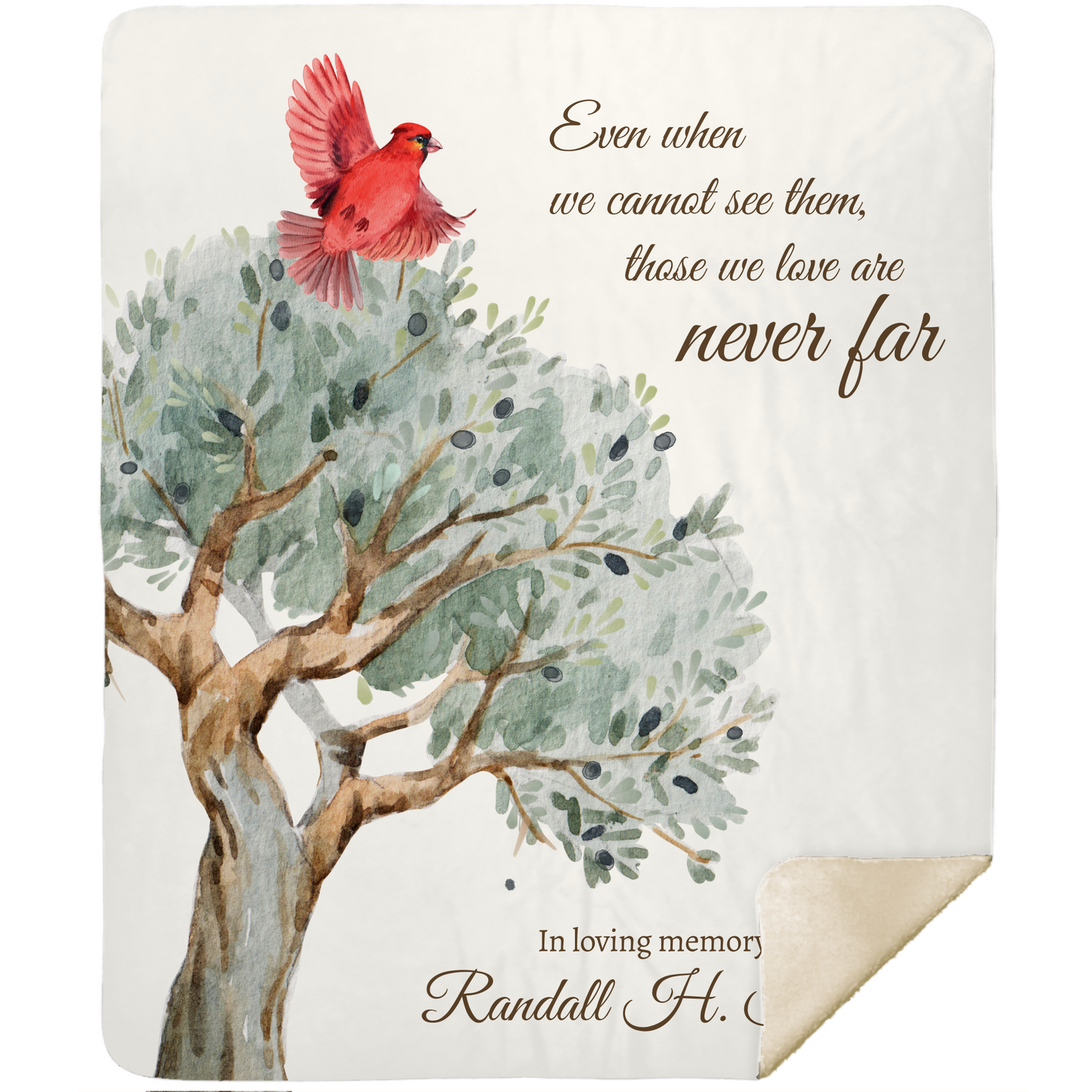 Never Far - Cardinal Memorial Blanket