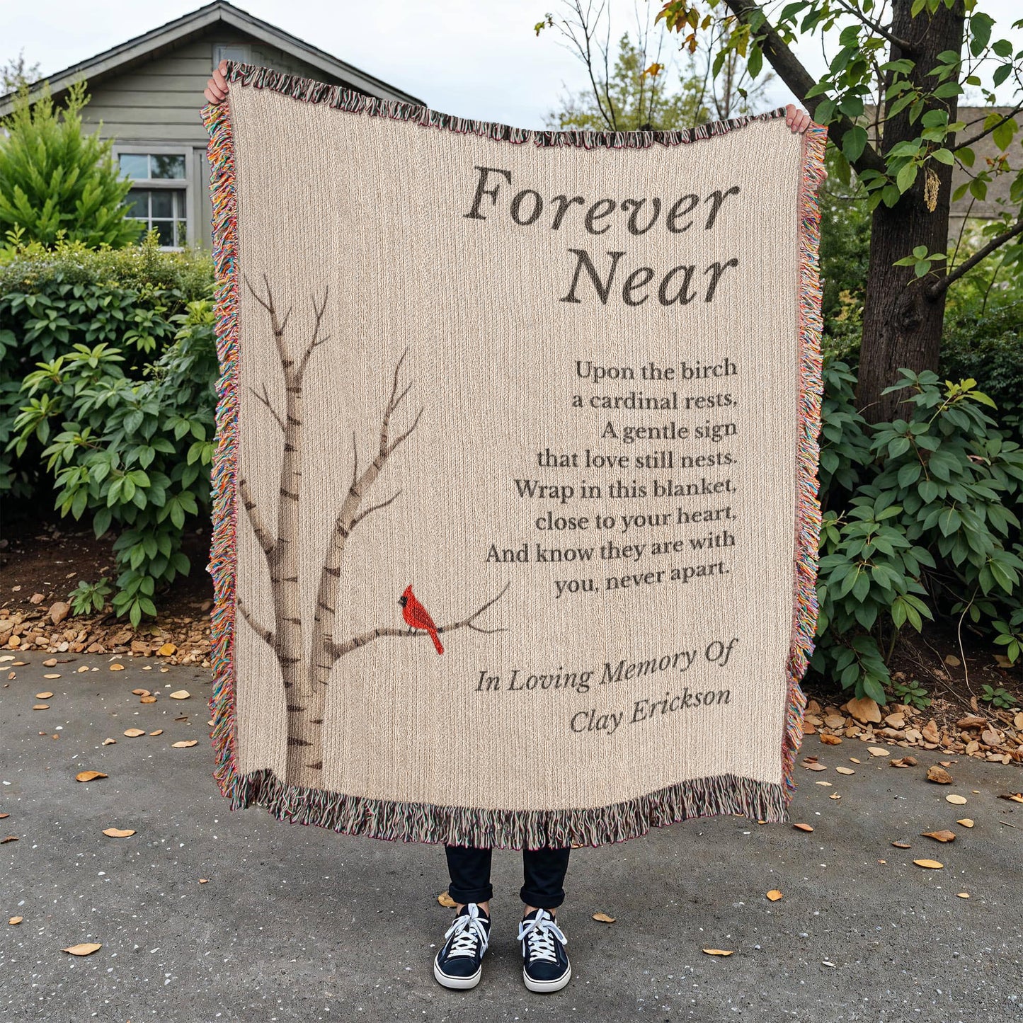 Forever Near - Cardinal Memorial Blanket