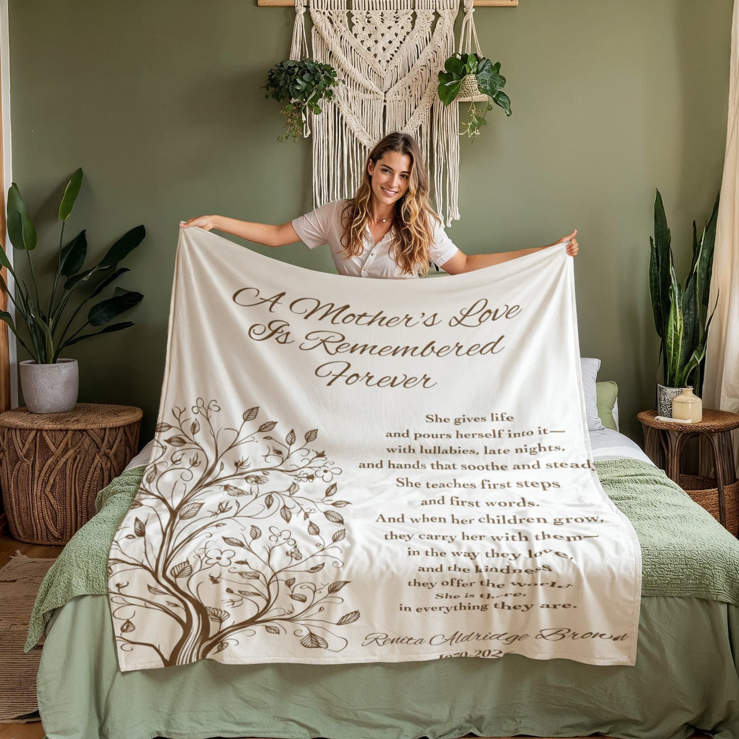 A Mother's Love - Memorial Blanket