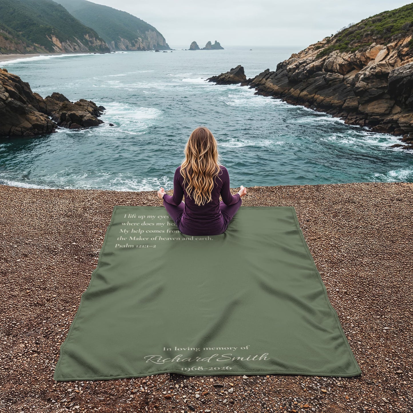 Psalm 121 - Personalized Memorial Blanket
